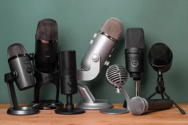 microfones de mesa
